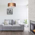 Lustre Pendente Cristal 40x15 Cobre