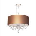 Lustre Pendente Cristal 40x15 Cobre