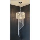 Lustre Pendente Cristal Acrílico Alto Brilho + Lâmpadas Acl04