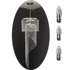 Lustre Pendente Cristal Acrílico Alto Brilho + Lâmpadas Acl04