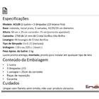 Lustre Pendente Cristal Acrílico Alto Brilho + Lâmpadas Acl09