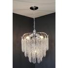 Lustre Pendente Cristal Acrílico Alto Brilho + Lâmpadas Acl09