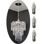 Lustre Pendente Cristal Acrílico Alto Brilho + Lâmpadas Acl24