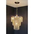 Lustre Pendente Cristal Acrílico Alto Brilho + Lâmpadas Acl83