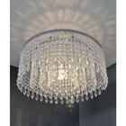 Lustre Pendente Cristal Acrílico Alto Brilho+lâmpadas Acl98