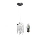 Lustre Pendente Cristal Legítimo + Lâmpada Acl64