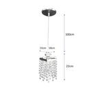 Lustre Pendente Cristal Legítimo Ac63