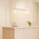 Lustre Pendente Cristal Legítimo Delicado Luxo Retangular com