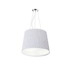 Lustre Pendente Cúpula De Tecido Cônica 40/40x50 Cores Divers