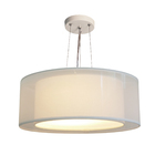 Lustre Pendente Cúpula Dupla Cor Cru 40x16 Bivolt