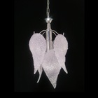 Lustre Pendente De Cristal Acrilico 7 Folhas