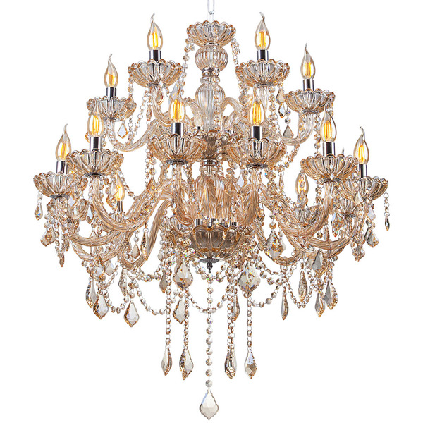 Lustre Pendente De Cristal Candelabro Maria Tereza Nice 18 Lâ