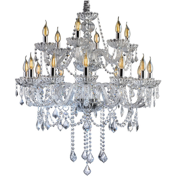 Lustre Pendente De Cristal Candelabro Maria Tereza Nice 18 Lâ