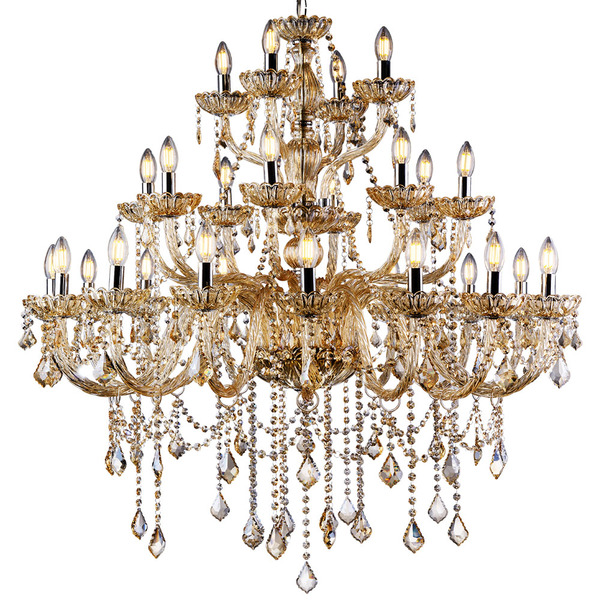 Lustre Pendente De Cristal Candelabro Maria Tereza Nice 28 Lâ