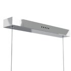 Lustre Pendente De Cristal Com Led Áquila Ii Cinza/prata