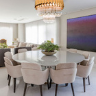 Lustre Pendente De Cristal K9 Dourado 50cm Redondo