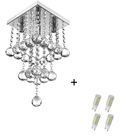 Lustre Pendente De Cristal Legitimo Classic Square Long 20 C