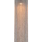 Lustre Pendente De Cristal Quadrado Níquel 1 Lâmpada 40x13cm