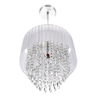 Lustre Pendente De Organza E Cristal Acrílico Manucrillic Pr