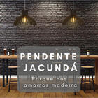 Lustre Pendente De Rústico 38cm Modelo Jacundá Imbuia