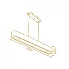 Lustre Pendente Decorativo Rettangolare Mades Castanho