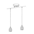 Lustre Pendente Design Zo 06 2 Lâmpadas Gu10 Branca