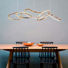 Lustre Pendente Dourado Authentic Led 3000k Branco Quente