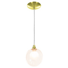 Lustre Pendente Dourado Harmony Bolinha Ambar