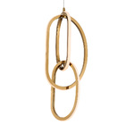 Lustre Pendente Dourado Led 30w 3000k Tiffel 16.5x55cm Modern