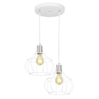 Lustre Pendente Duplo Aladim Aramado Branco