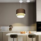 Lustre Pendente Duplo Cilíndrico Com Desvio De Centro Vivare