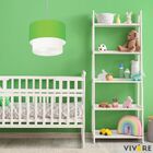 Lustre Pendente Duplo Cilíndrico Vivare Md-4082 Cúpula Tecido