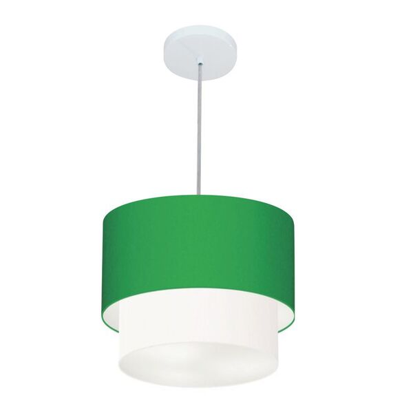 Lustre Pendente Duplo Cilíndrico Vivare Md-4161 Cúpula Em Tec