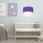 Lustre Pendente Duplo Cilíndrico Vivare Md-4161 Cúpula Em Tec