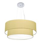 Lustre Pendente Duplo Cilíndrico Vivare Md-4171 Cúpula Em Tec
