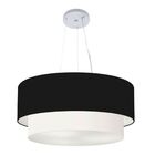 Lustre Pendente Duplo Cilíndrico Vivare Md-4171 Cúpula Em Tec