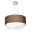 Lustre Pendente Duplo Cilíndrico Vivare Md-4369 Cúpula Em Tec
