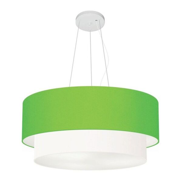 Lustre Pendente Duplo Cilíndrico Vivare Md-4371 Cúpula Em Tec