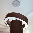 Lustre Pendente Duplo Saturno Preto Cúpula Ø50x35 Md8034 - Ma