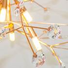 Lustre Pendente Em Cristal Heracleum + 6x Led G9 5w Branco Qu