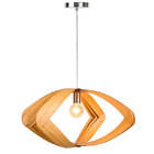 Lustre Pendente Em Madeira - 70cm - Eye