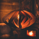 Lustre Pendente Em Madeira - 70cm - Eye