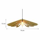 Lustre Pendente Em Madeira - Daisy Flower - Marfim