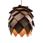 Lustre Pendente Em Madeira Escura - Lupulo Sucupira