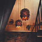 Lustre Pendente Em Madeira Escura - Lupulo Sucupira