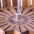 Lustre Pendente Em Madeira Favo - Jequitiba