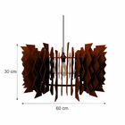 Lustre Pendente Em Madeira - Inti - Marrom