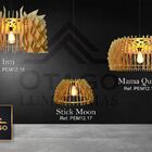 Lustre Pendente Em Madeira - Inti - Marrom