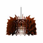 Lustre Pendente Em Madeira - Inti - Marrom