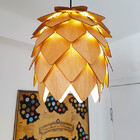 Lustre Pendente Em Madeira - Lupulo
